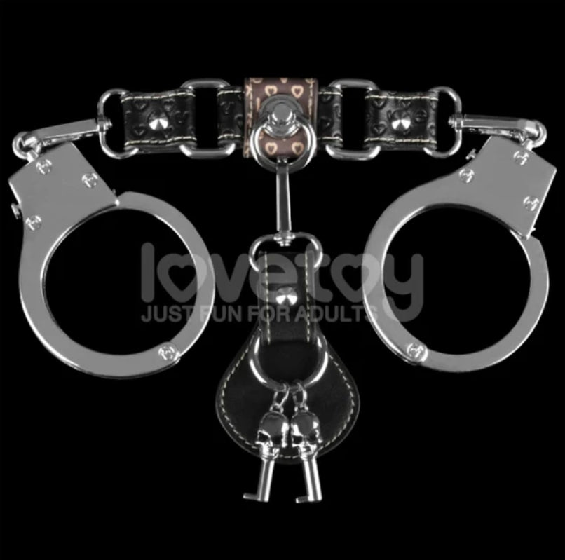 กุญแจมือโลหะพรีเมียม Rebellion Reign Heavy Metal Handcuffs (Silver) | LordToys