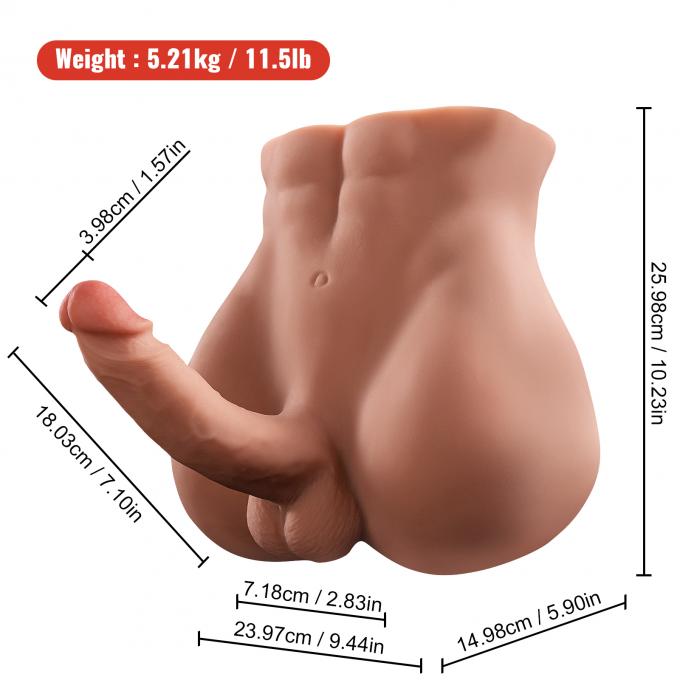 Torso - Realistic Male Torso Masturbator Bartlett ขนาด 5.2 kg. (กันน้ำ IPX7 Waterproof💦)