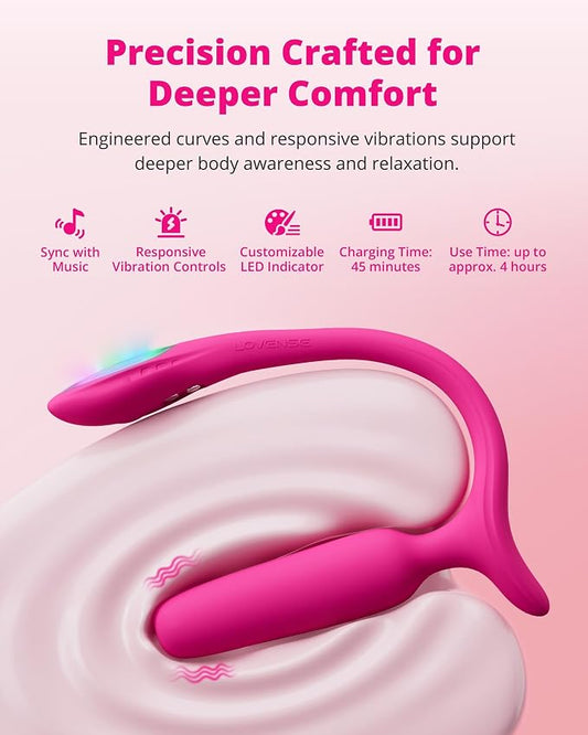 Lovense Lush Anal butt plug อัจฉริยะ ควบคุมผ่านแอปทางไกล | LordToys